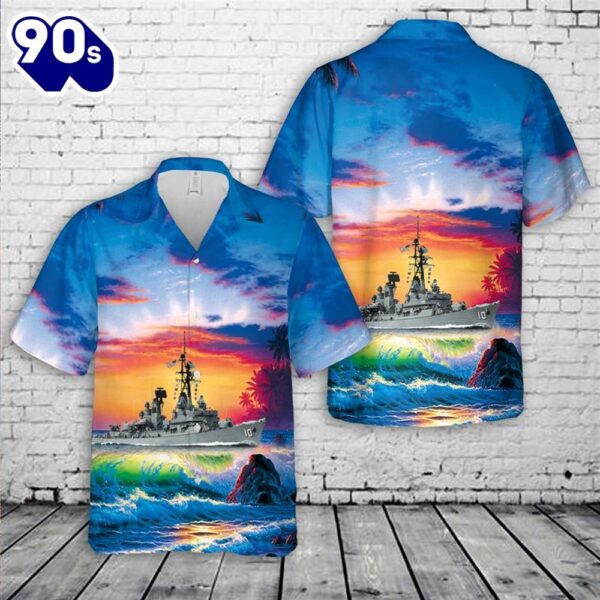 US Navy USS Sampson (DDG-10) Hawaiian Shirt