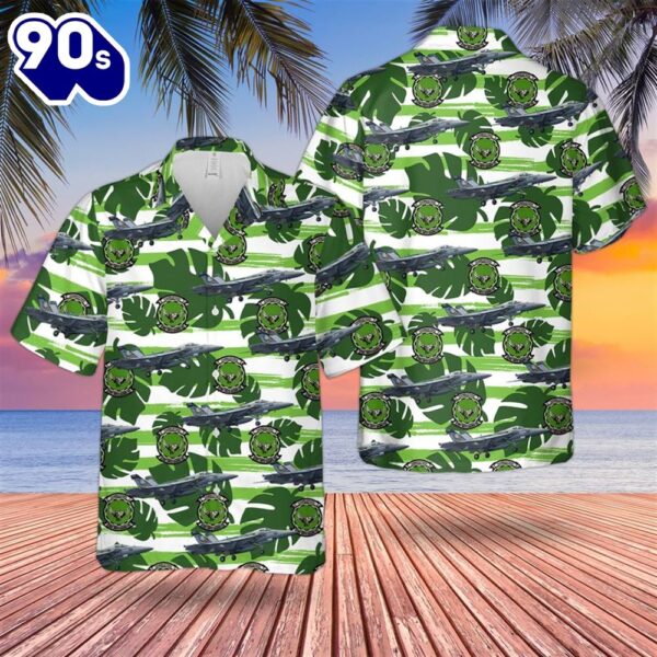 US Navy VA-195 Dambusters FA-18E Super Hornet Hawaiian Shirt