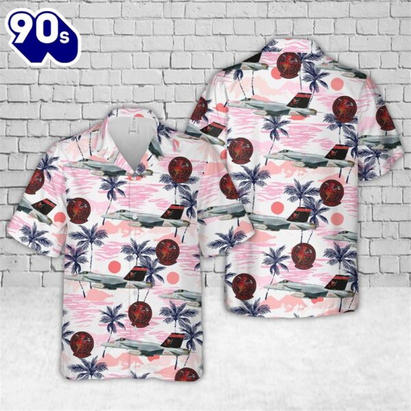 US Navy VX-31 Dust Devils FA-18E Super Hornet Hawaiian Shirt
