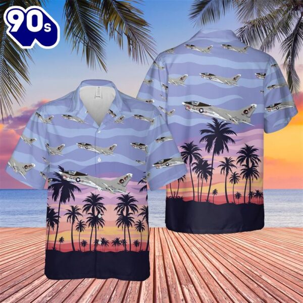 US Navy Vought A-7 Corsair II Of VA-12 Hawaiian Shirt