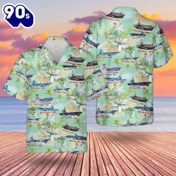 WWII U.S. Navy Aircraft Hawaiian Shirt