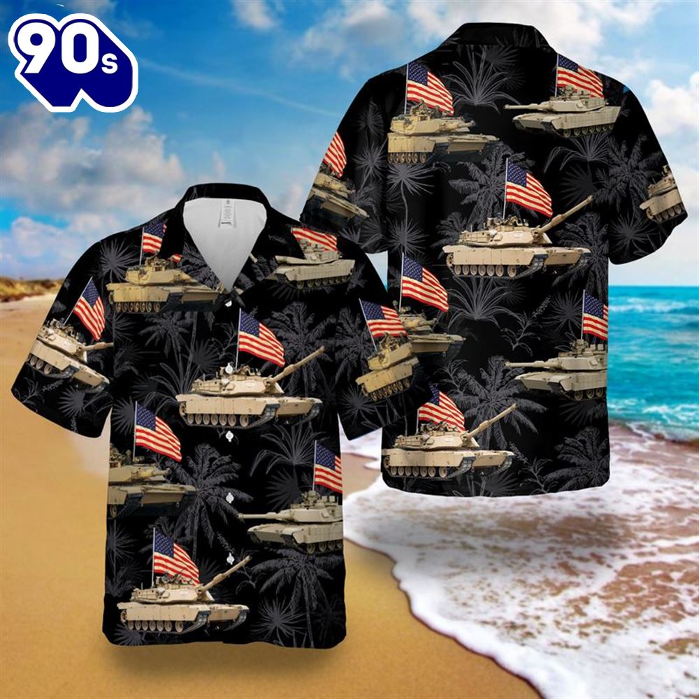 Abrams Battle Tank 4th Of July Hawaiian Shirt Abrams Battle Tank 4th Of July Hawaiian Shirt