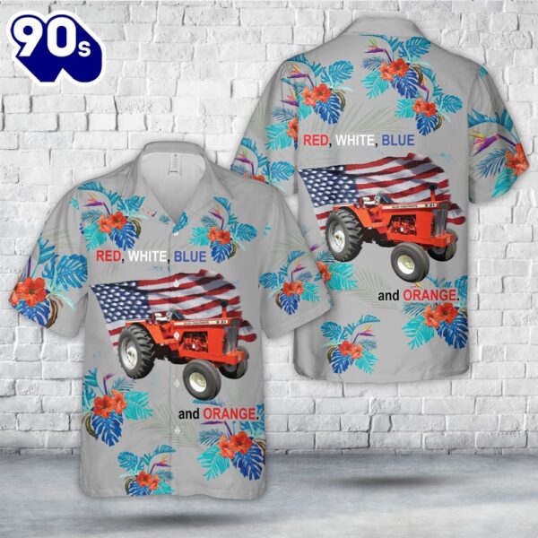 Allis Chalmers D21 Tractor, 4th Of July Hawaiian Shirt