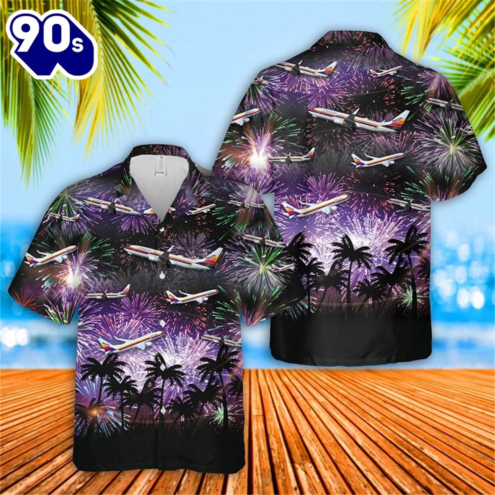 American Airlines Air Cal Heritage 4th Of July Hawaiian Shirt American Airlines Air Cal Heritage 4th Of July Hawaiian Shirt