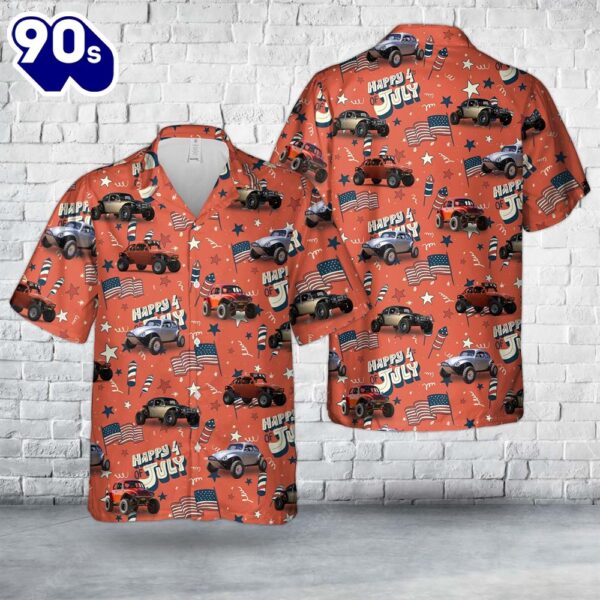 Baja Bug, 4th Of July Hawaiian Shirt