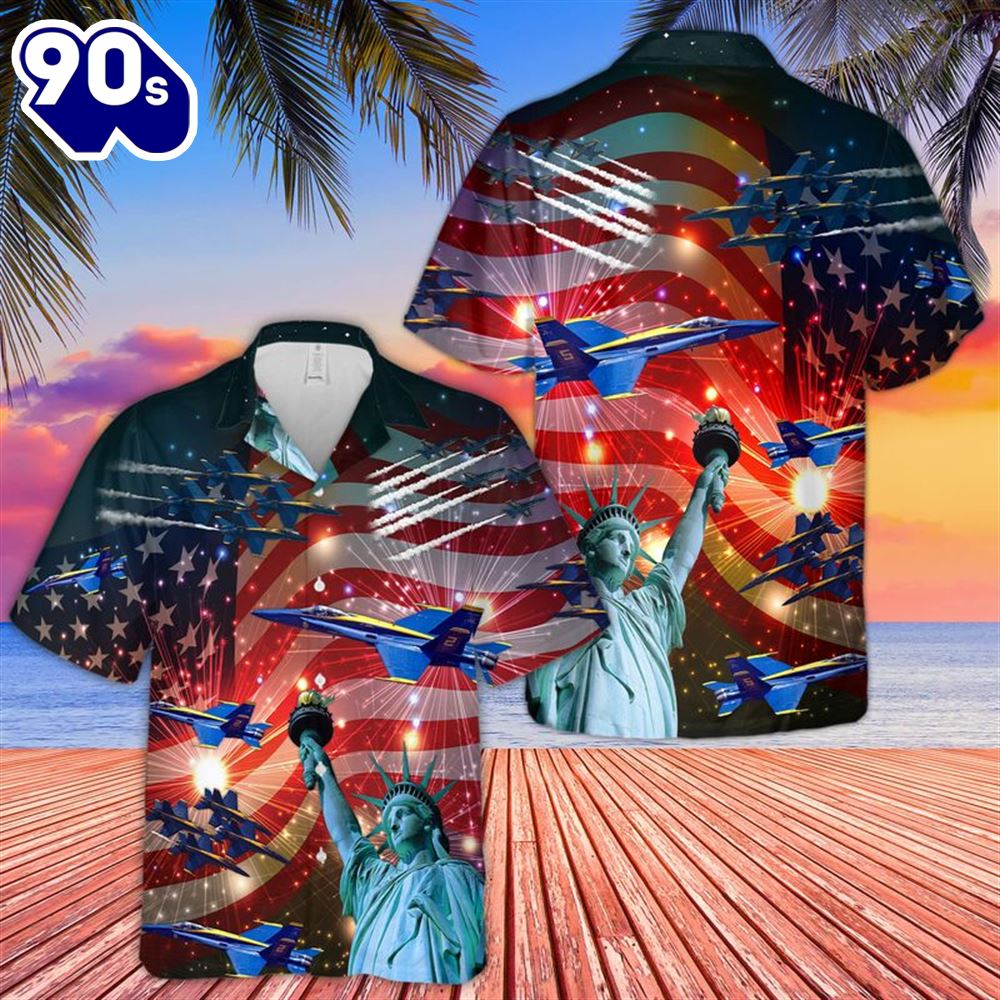 Blue Angels Air Show 4th July Hawaiian Shirt Blue Angels Air Show 4th July Hawaiian Shirt