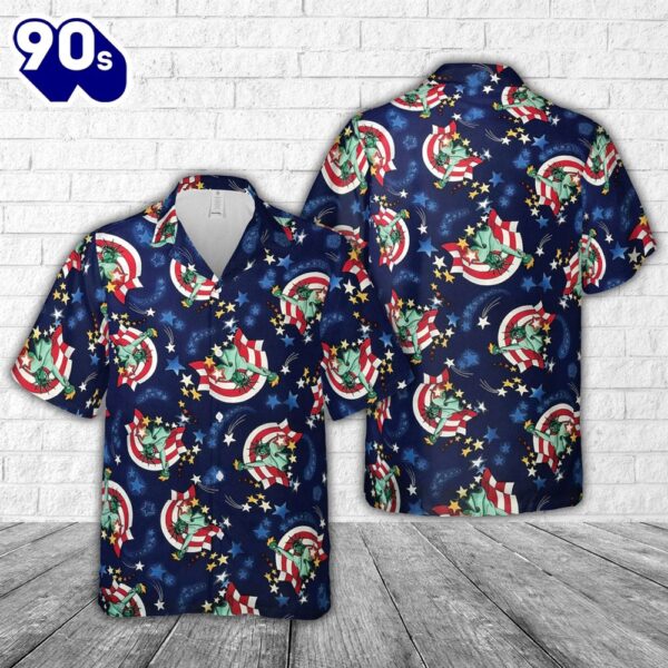 Lady Liberty, 4th Of July Hawaiian Shirt