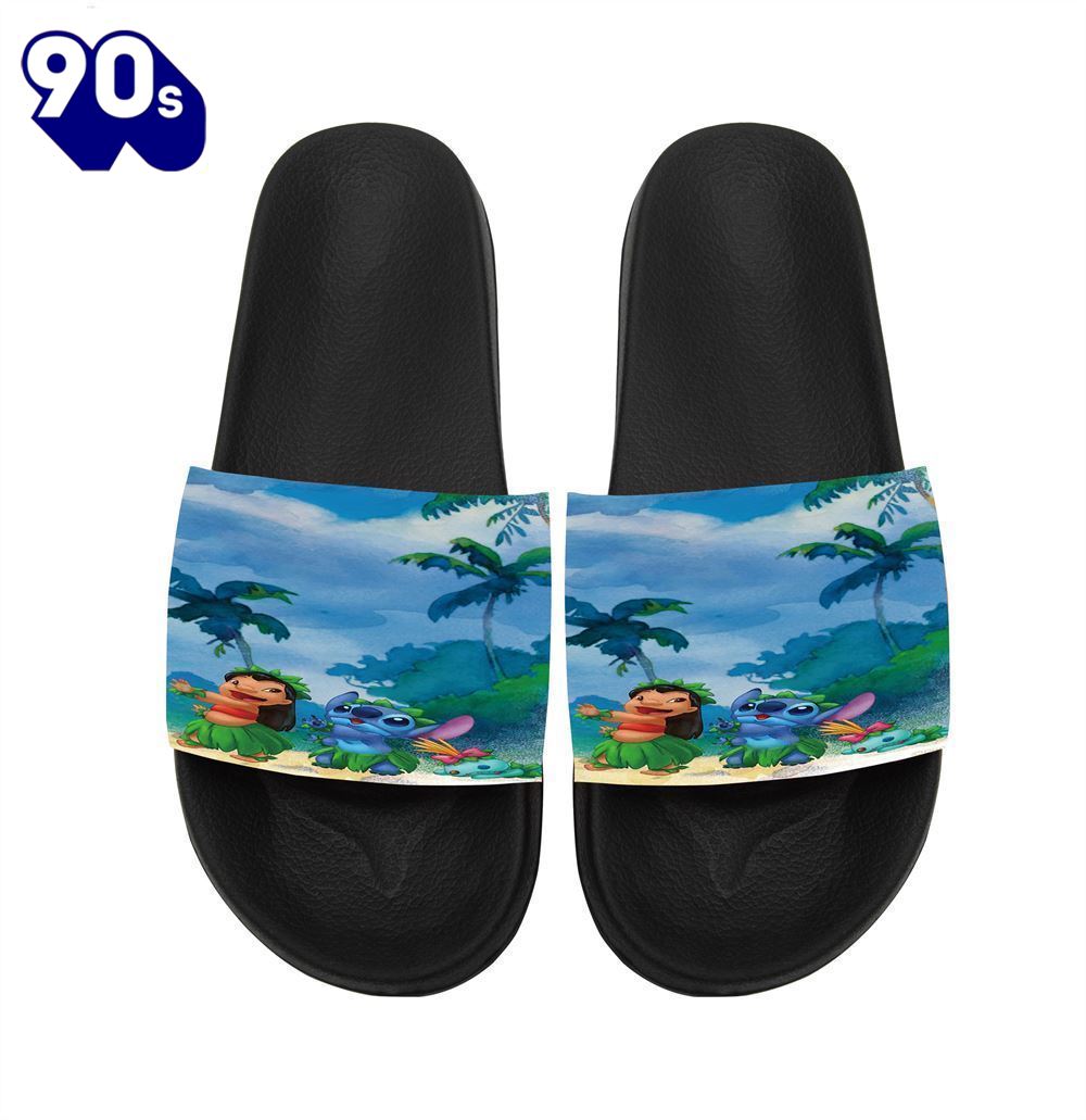 Lilo And Stitch Dancing Gift For Fans Sandals Lilo And Stitch Dancing Gift For Fans Sandals