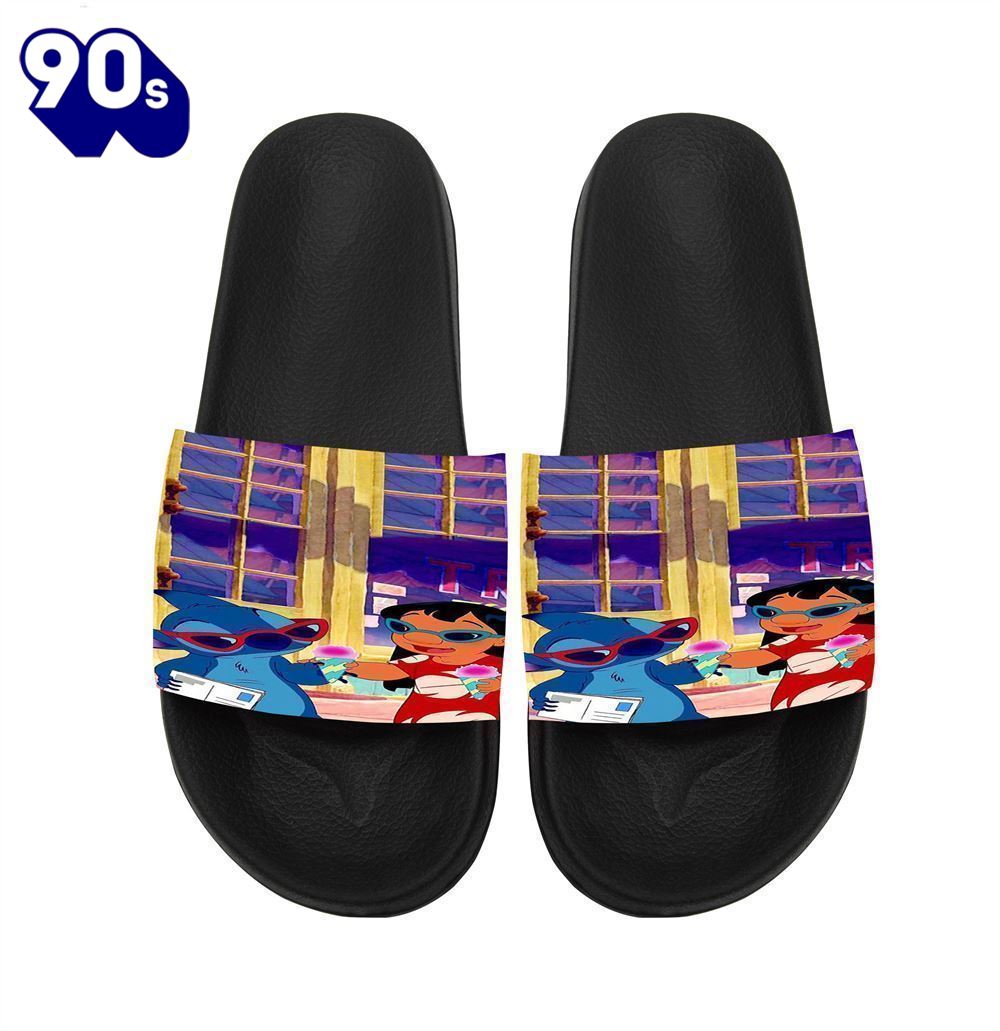 Lilo And Stitch Ice Cream Gift For Fans Sandals Lilo And Stitch Ice Cream Gift For Fans Sandals