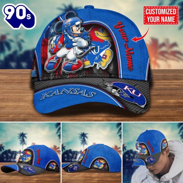 NCAA Kansas Jayhawks Mickey New Arrivals Custom Cap