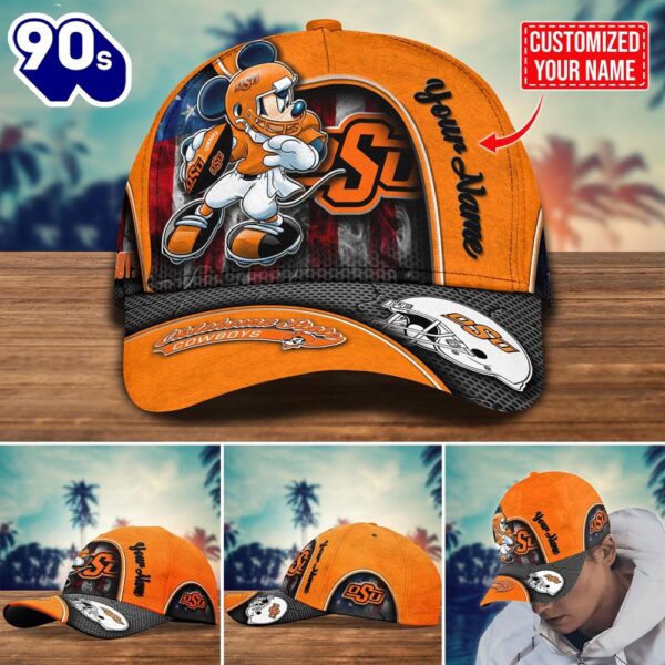 NCAA Oklahoma State Cowboys Mickey New Arrivals Custom Cap