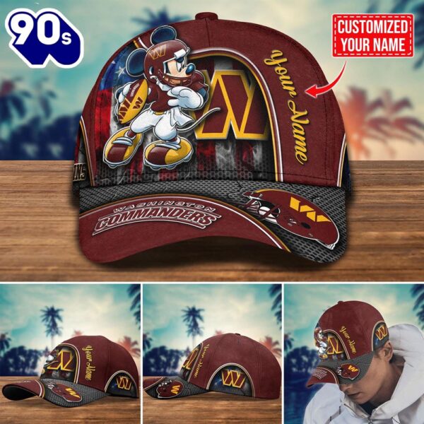 NFL Washington Commanders Mickey New Arrivals Custom Cap