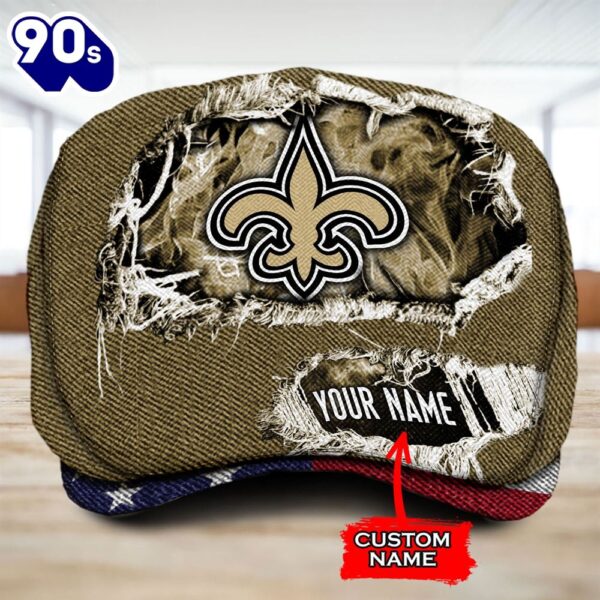 New Orleans Saints NFL Jeff Cap Custom Name