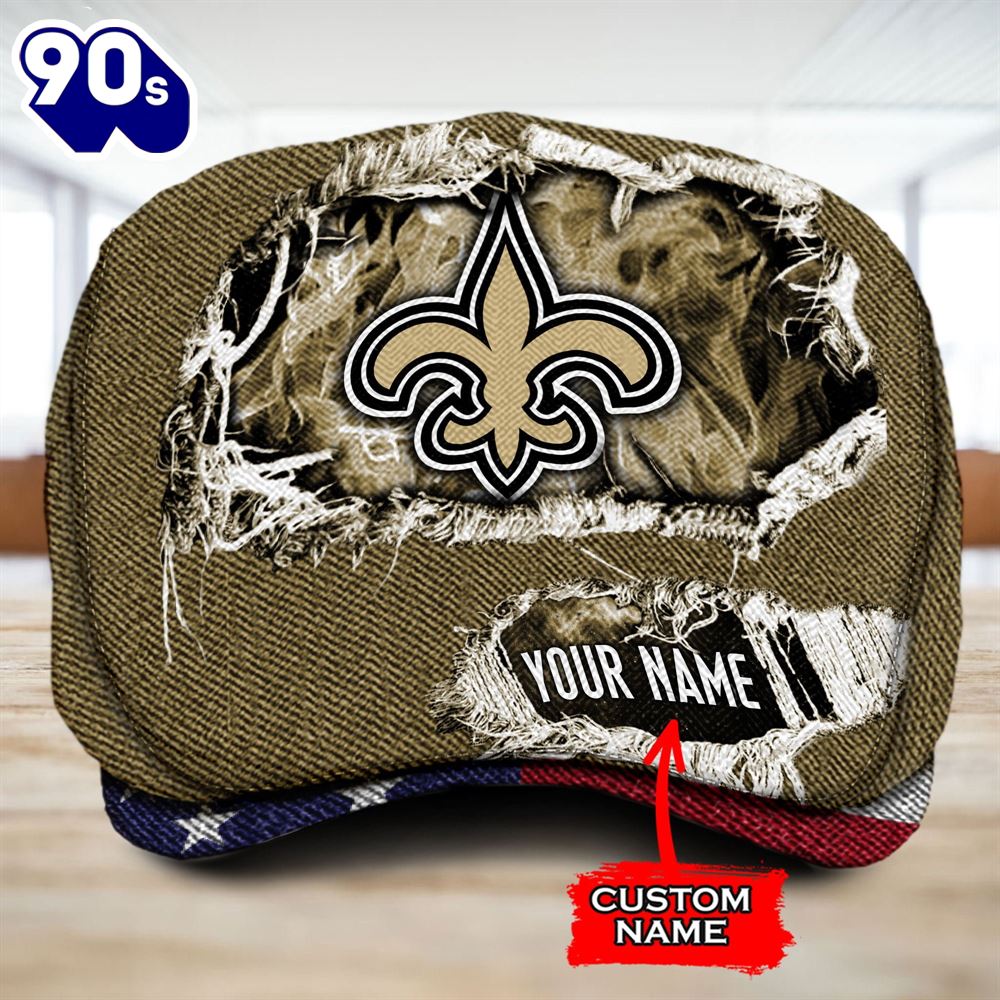 New Orleans Saints NFL Jeff Cap Custom Name New Orleans Saints NFL Jeff Cap Custom Name