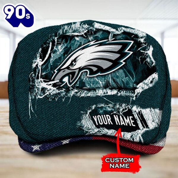 Philadelphia Eagles NFL Jeff Cap Custom Name