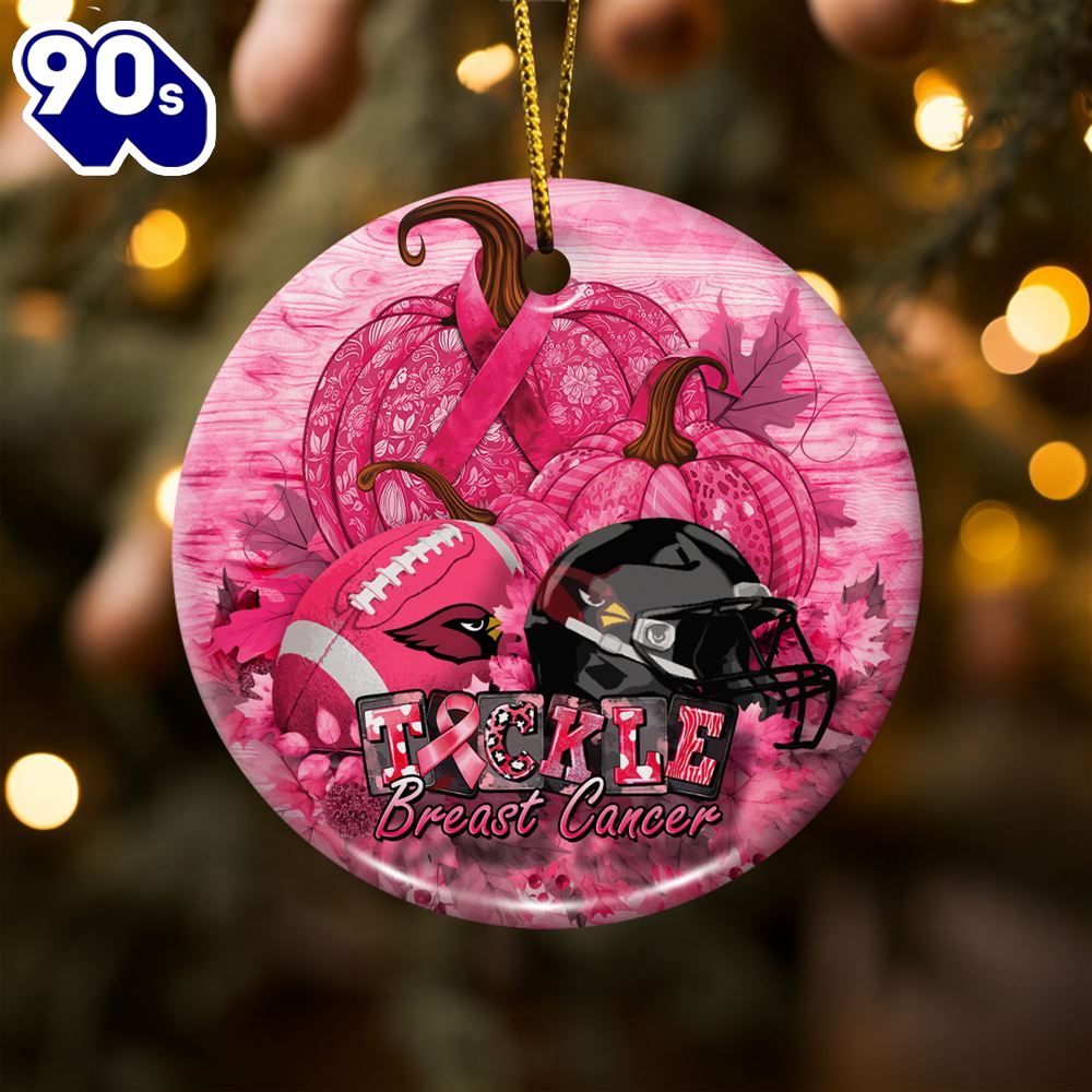 Arizona Cardinals Breast Cancer And Sport Team Ceramic Ornament Arizona Cardinals Breast Cancer And Sport Team Ceramic Ornament