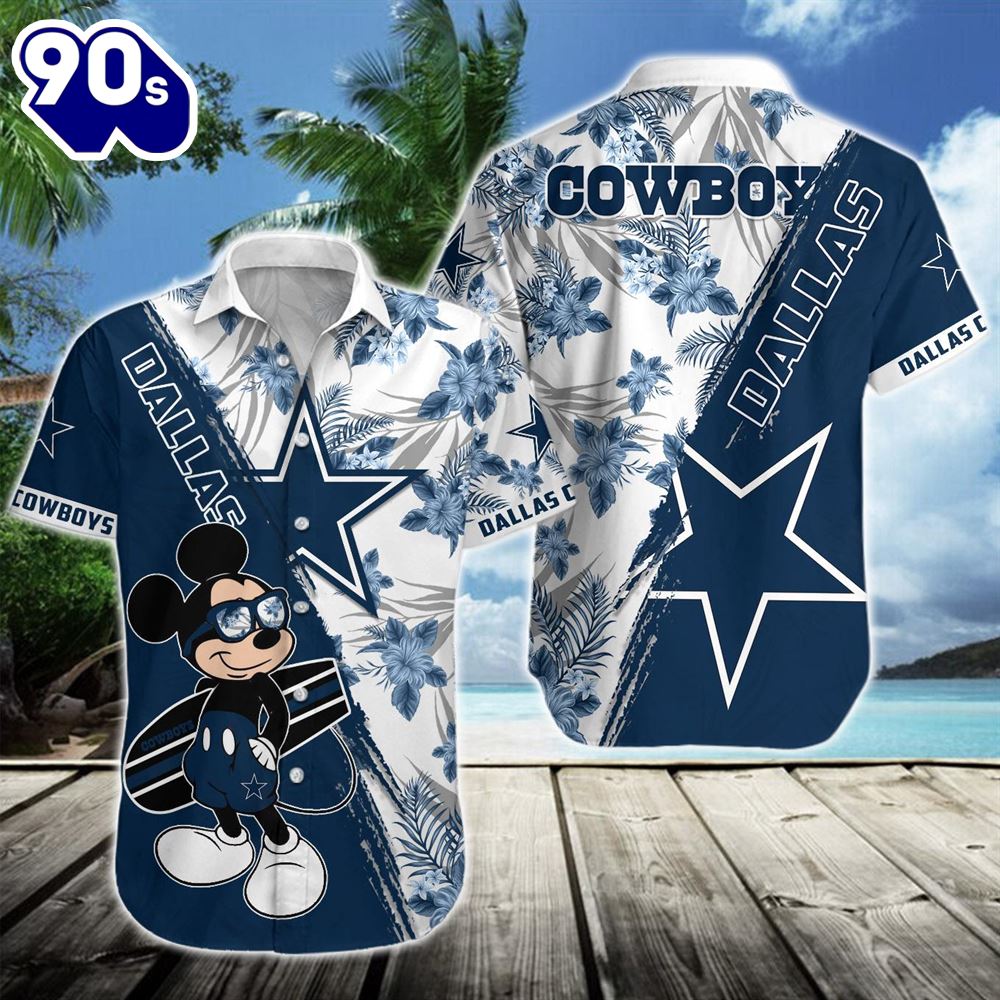 Dallas Cowboys Team NFL Mickey Hawaiian Beach Shirt Dallas Cowboys Team NFL Mickey Hawaiian Beach Shirt