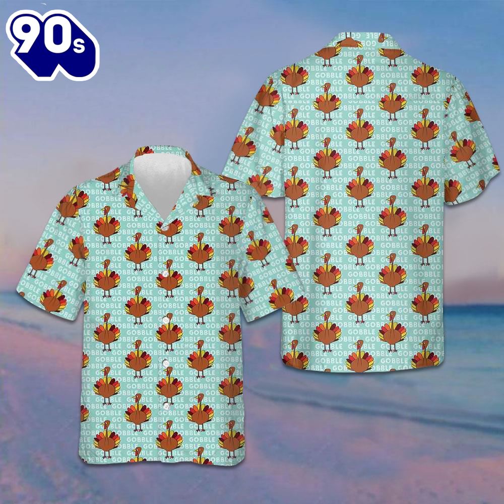 Gobble Thanksgiving Turkey Hawaiian Shirt Mens Short Sleeve Button Up Thanksgiving Ideas Gobble Thanksgiving Turkey Hawaiian Shirt Mens Short Sleeve Button Up Thanksgiving Ideas