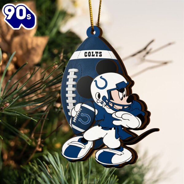 NFL Indianapolis Colts Mickey Mouse Christmas Ornament