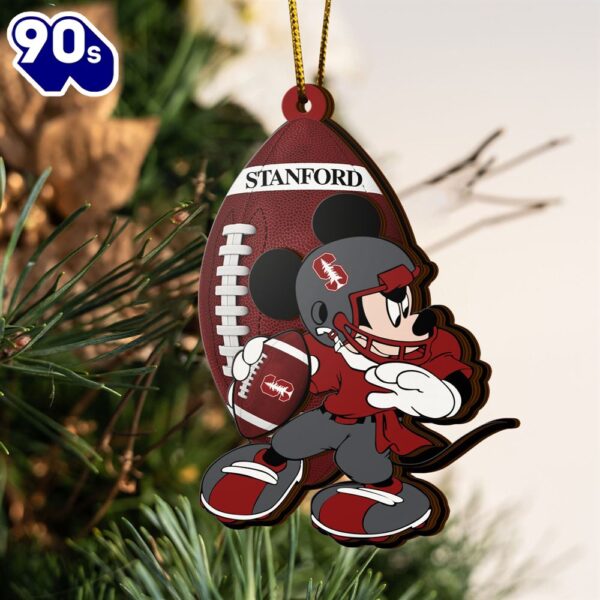 Ncaa Stanford Cardinal Mickey Mouse Christmas Ornament