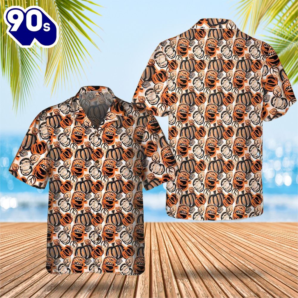 Pumpkin Thanksgiving Hawaiian Shirt Happy Thanksgiving Gifts For Boyfriend Pumpkin Thanksgiving Hawaiian Shirt Happy Thanksgiving Gifts For Boyfriend