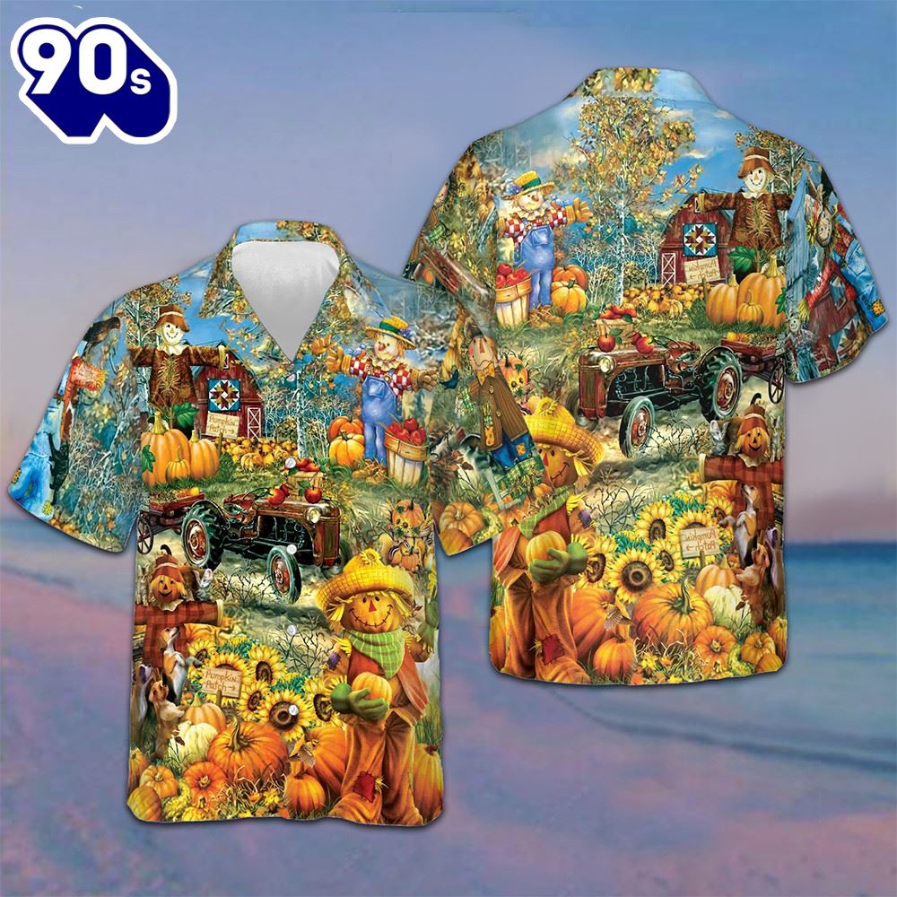 Smiley Pumpkin On The Farm Thanksgiving Hawaiian Shirt Button Up Shirt Thanksgiving Gift Ideas Smiley Pumpkin On The Farm Thanksgiving Hawaiian Shirt Button Up Shirt Thanksgiving Gift Ideas