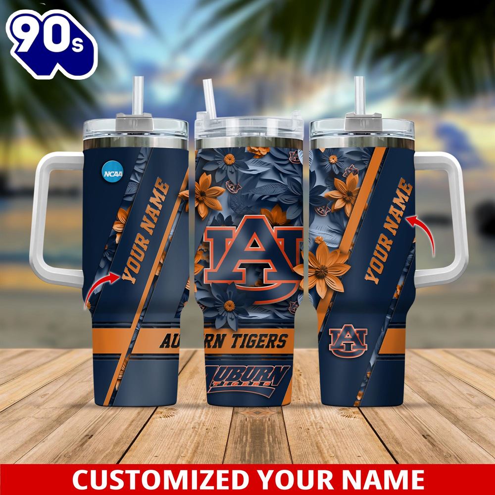 Auburn Tigers Sport Tumbler 40oz Custom Tumbler For Football Lovers Auburn Tigers Sport Tumbler 40oz Custom Tumbler For Football Lovers