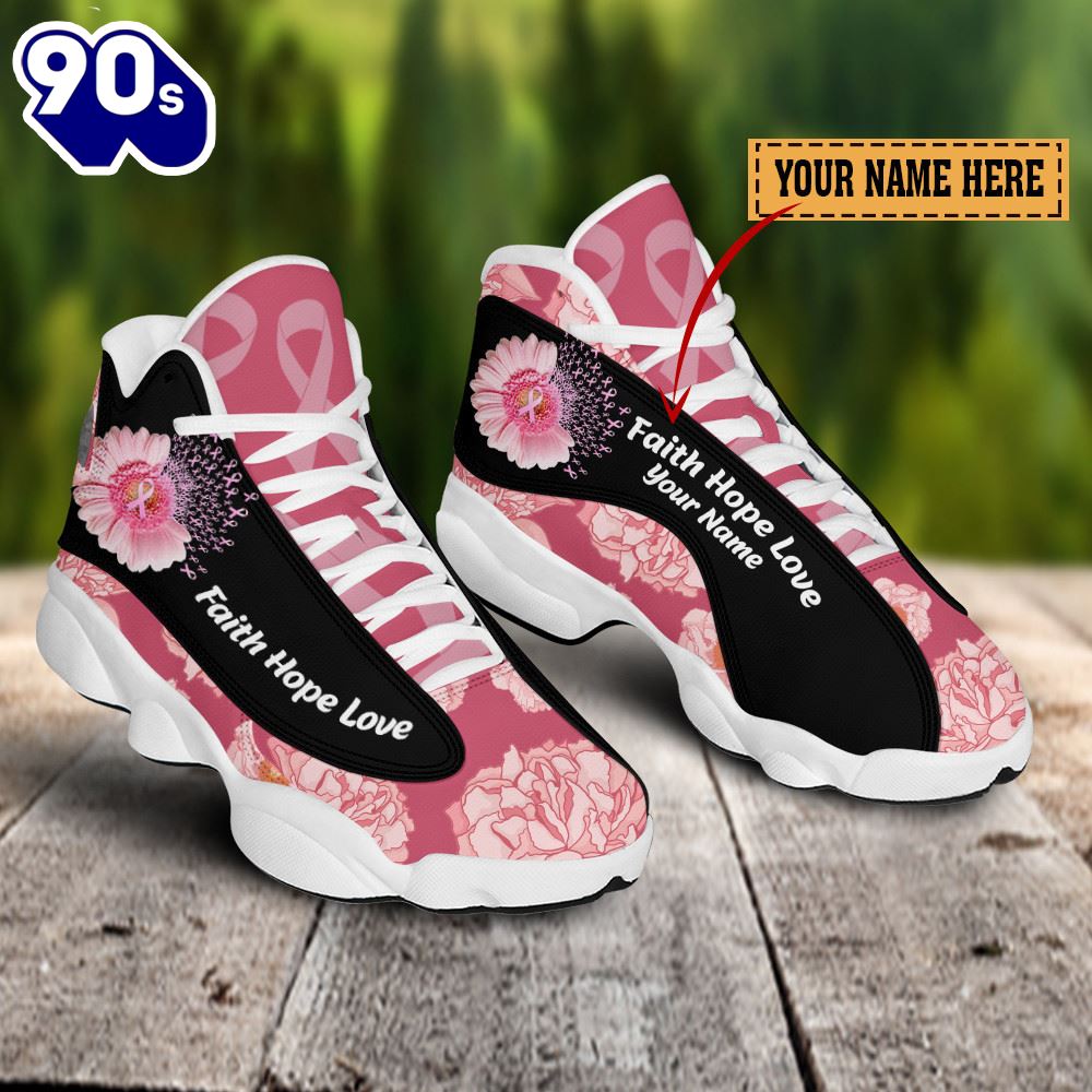 Breast Cancer Faith Hope Love Custom Name Jd13 Shoes Breast Cancer Faith Hope Love Custom Name Jd13 Shoes