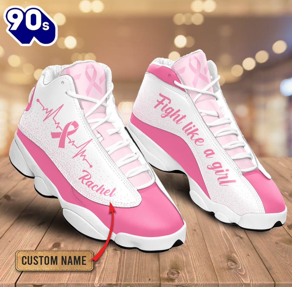 Breast Cancer Fight Like A Girl Custom Name Jd13 Shoes Breast Cancer Fight Like A Girl Custom Name Jd13 Shoes