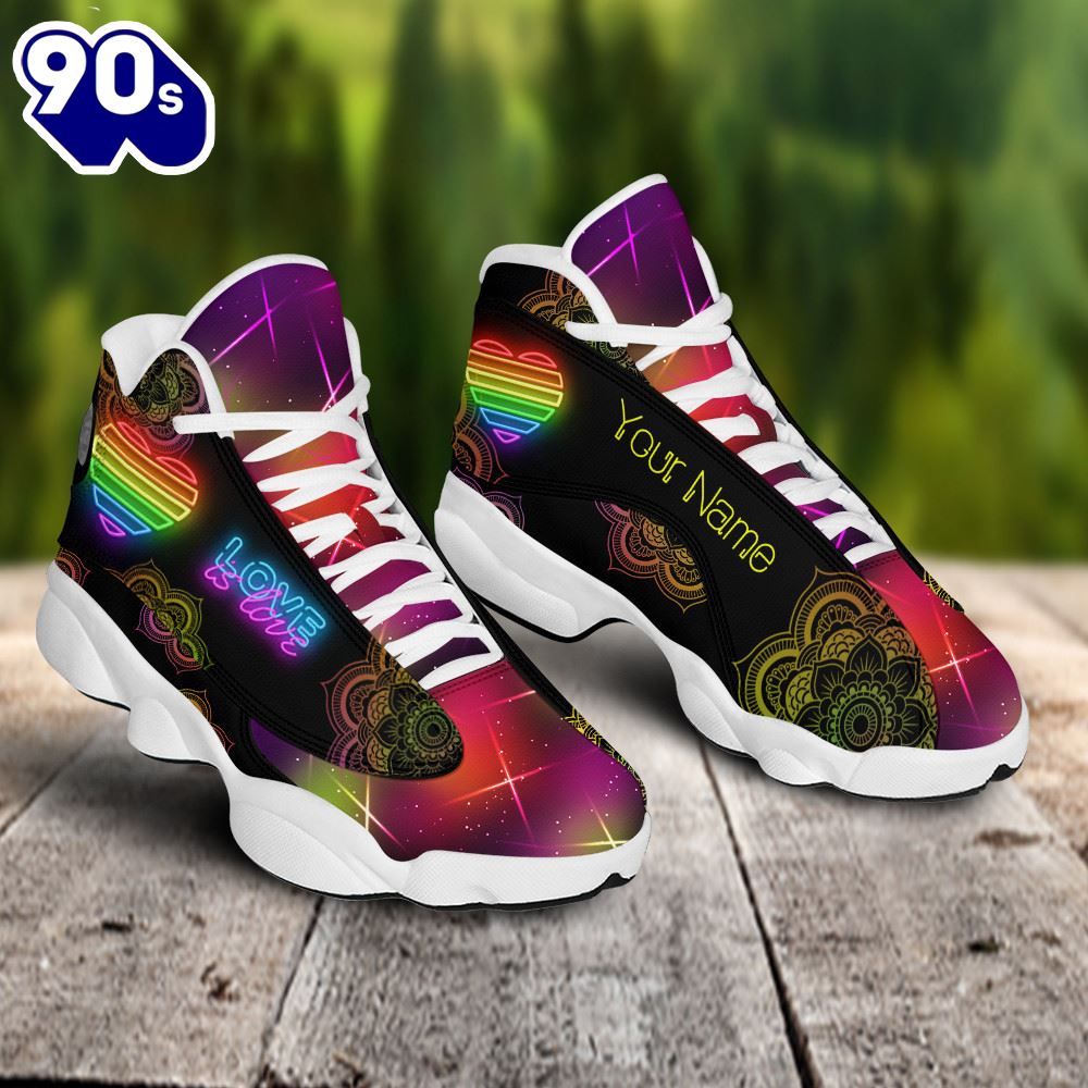 Lgbt Love Is Love Mandala Custom Name Jd13 Shoes Lgbt Love Is Love Mandala Custom Name Jd13 Shoes