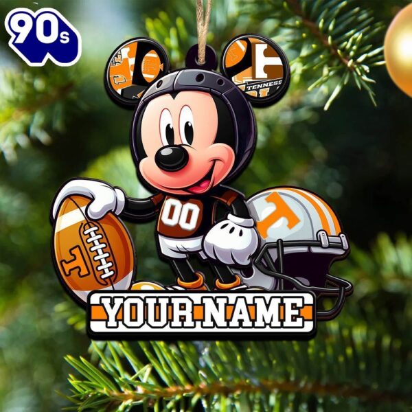 Ncaa Tennessee Volunteers Mickey Mouse Ornament Personalized Your Name