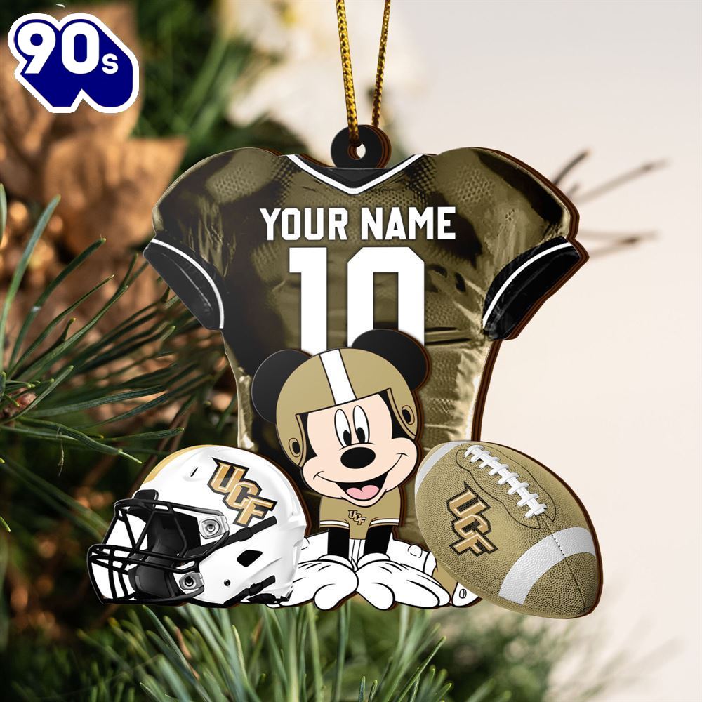Ncaa Ucf Knights Mickey Mouse Christmas Ornament Custom Your Name And Number Ncaa Ucf Knights Mickey Mouse Christmas Ornament Custom Your Name And Number
