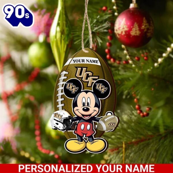 UCF Knights And Mickey Mouse Ornament Personalized Your Name