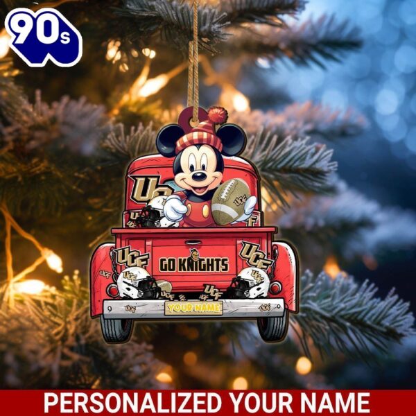 UCF Knights Mickey Mouse Ornament Personalized Your Name Sport Home Decor
