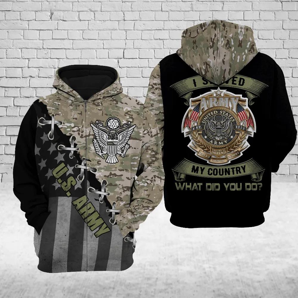 Veteran Army Camouflage Gift For Army US Army 3D Hoodie All Over Printed Veteran Army Camouflage Gift For Army US Army 3D Hoodie All Over Printed