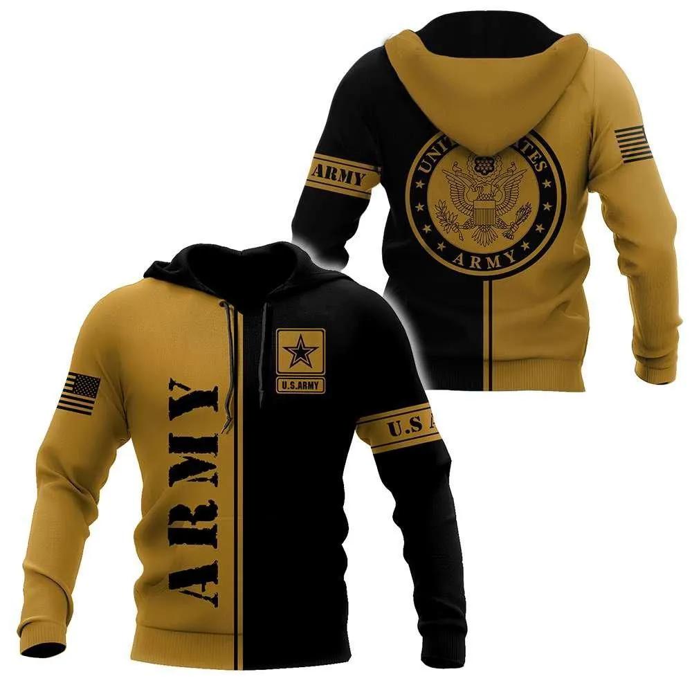 Veteran Army US Military Logo 3D Hoodie All Over Printed Veteran Army US Military Logo 3D Hoodie All Over Printed