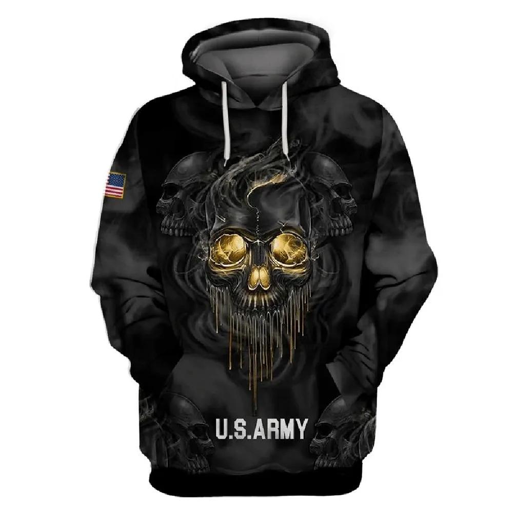 Veteran U.S Army Black Skull Golden Eyes 3D Hoodie All Over Printed Veteran U.S Army Black Skull Golden Eyes 3D Hoodie All Over Printed