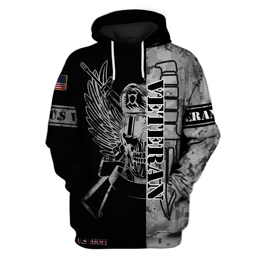 Veteran U.S Army Veteran Black Gray Eagle 3D Hoodie All Over Printed Veteran U.S Army Veteran Black Gray Eagle 3D Hoodie All Over Printed