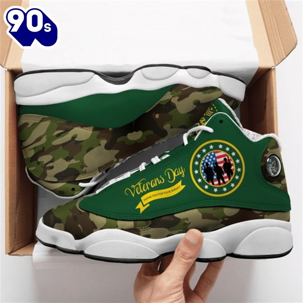 Veterans Day Thank You All Over Printed Air Jordan 13 Sneakers Veterans Day Thank You All Over Printed Air Jordan 13 Sneakers