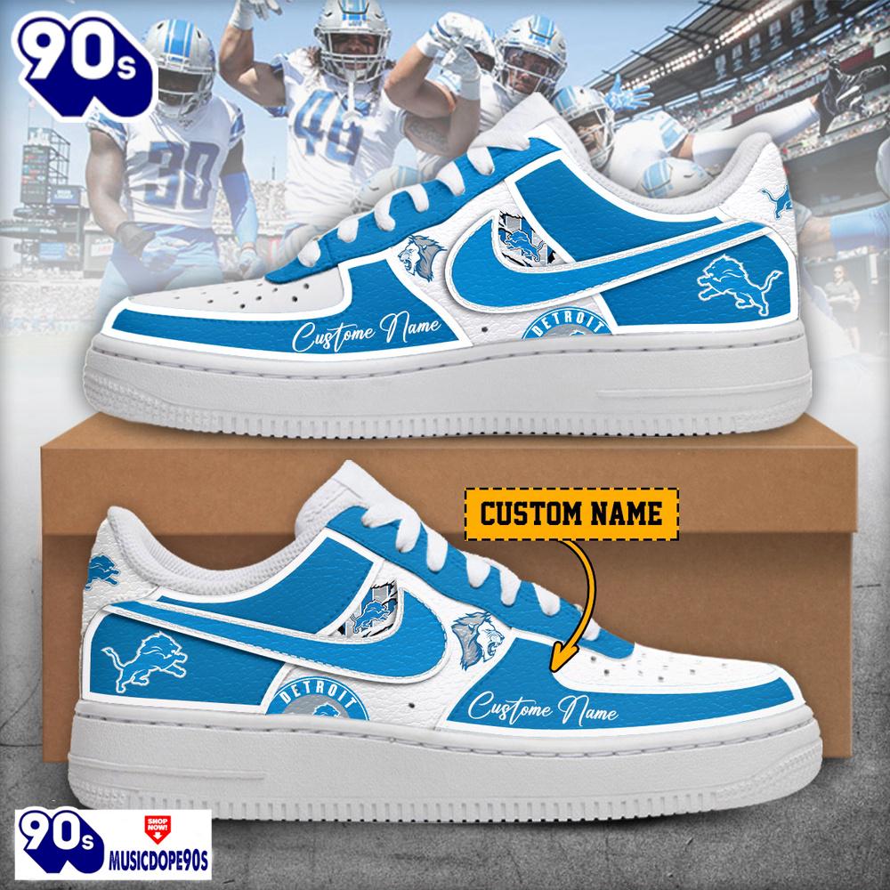 2025 Detroit Lions Air Force 1 Shoes 2025 Detroit Lions Air Force 1 Shoes