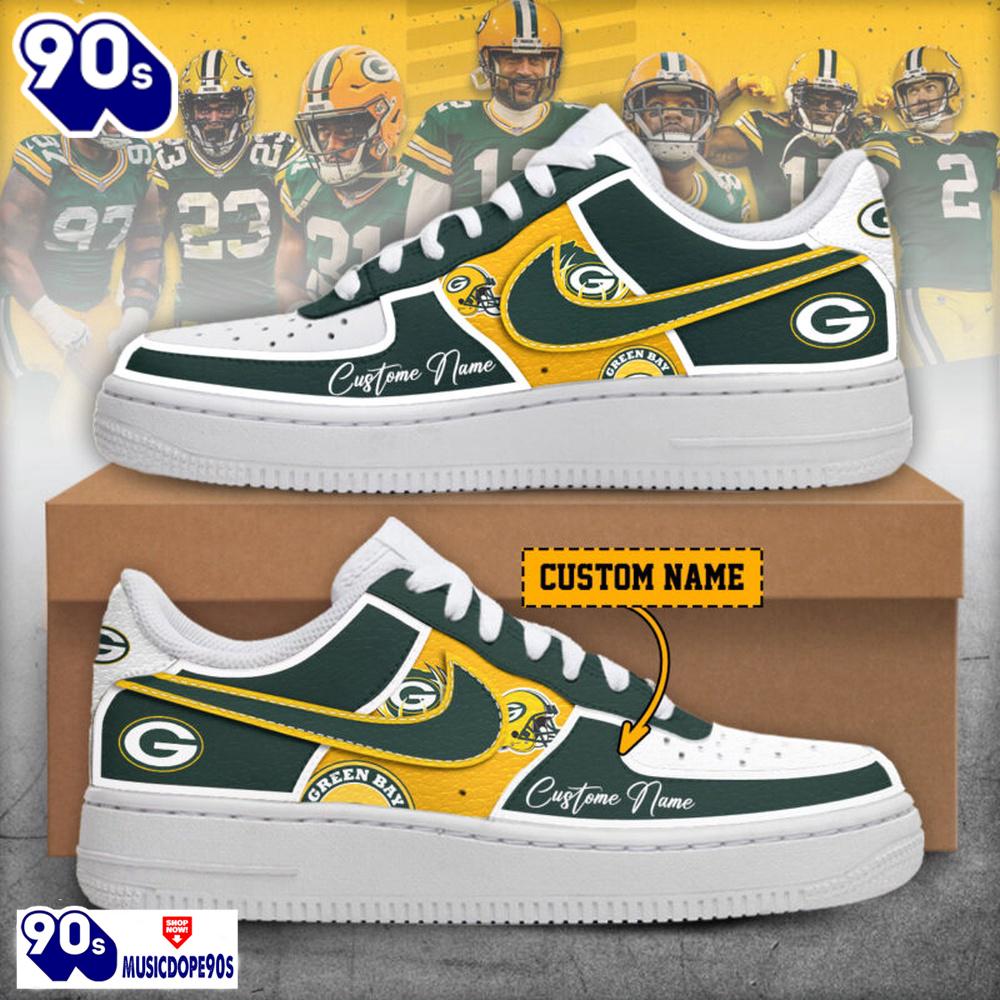 2025 Green Bay Packers Air Force 1 Shoes 2025 Green Bay Packers Air Force 1 Shoes