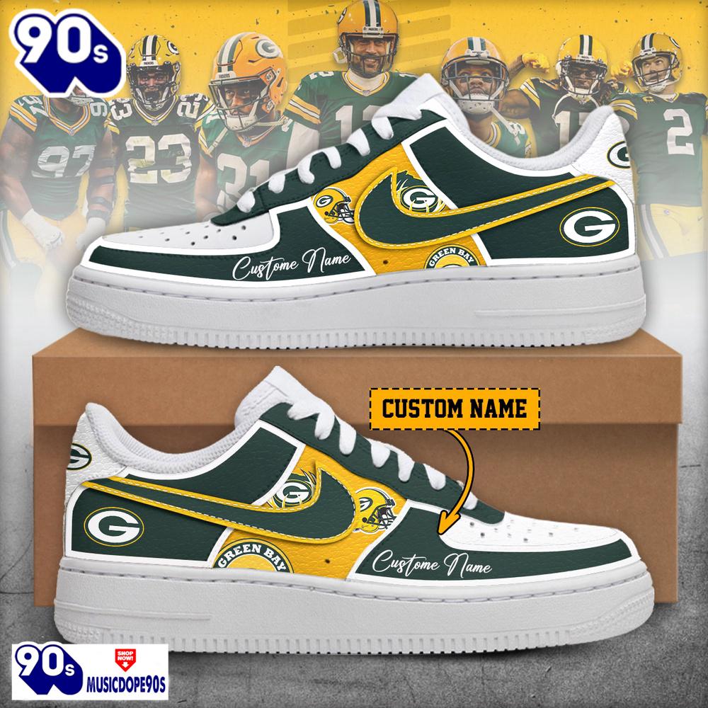 2025 Green Bay Packers Air Force 1 Shoes 2025 Green Bay Packers Air Force 1 Shoes