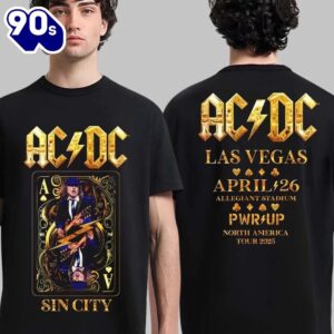 2025 Rock Music Tee Las Vegas Tour Graphic Shirt Sin City For Fans