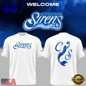 2028 WNBA Expansion Team Cleveland Sirens Unveils Branding White T Shirt