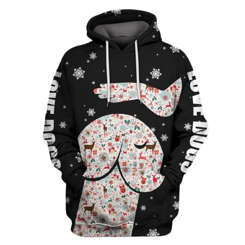 Cool Dog Cute Love Christmas 3D All Over Print Hoodie Cool Dog Cute Love Christmas 3D All Over Print Hoodie