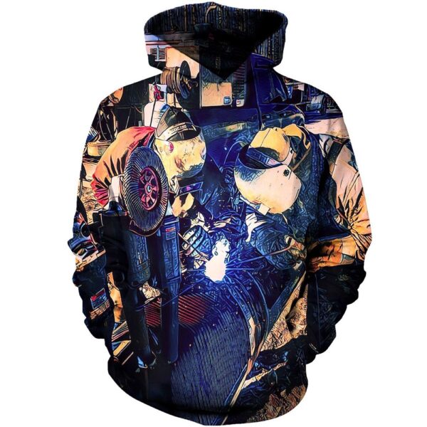 Cool Hoodie Welders Star Christmas 3D All Over Print Hoodie