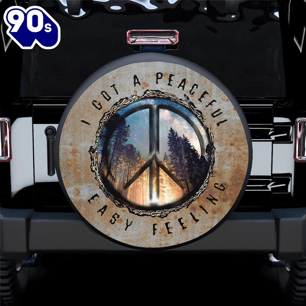 Hippie Tire Covers A Got A Peaceful Easy Feeling Car Spare Tire Cover Gift For Campers Hippie Tire Covers A Got A Peaceful Easy Feeling Car Spare Tire Cover Gift For Campers
