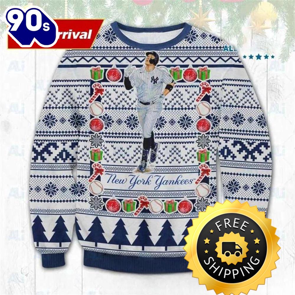 Aaron Jugde New York Yankees Ugly Christmas Sweater, New York Yankees Ugly Sweater, MLB Christmas Sweater Aaron Jugde New York Yankees Ugly Christmas Sweater, New York Yankees Ugly Sweater, MLB Christmas Sweater