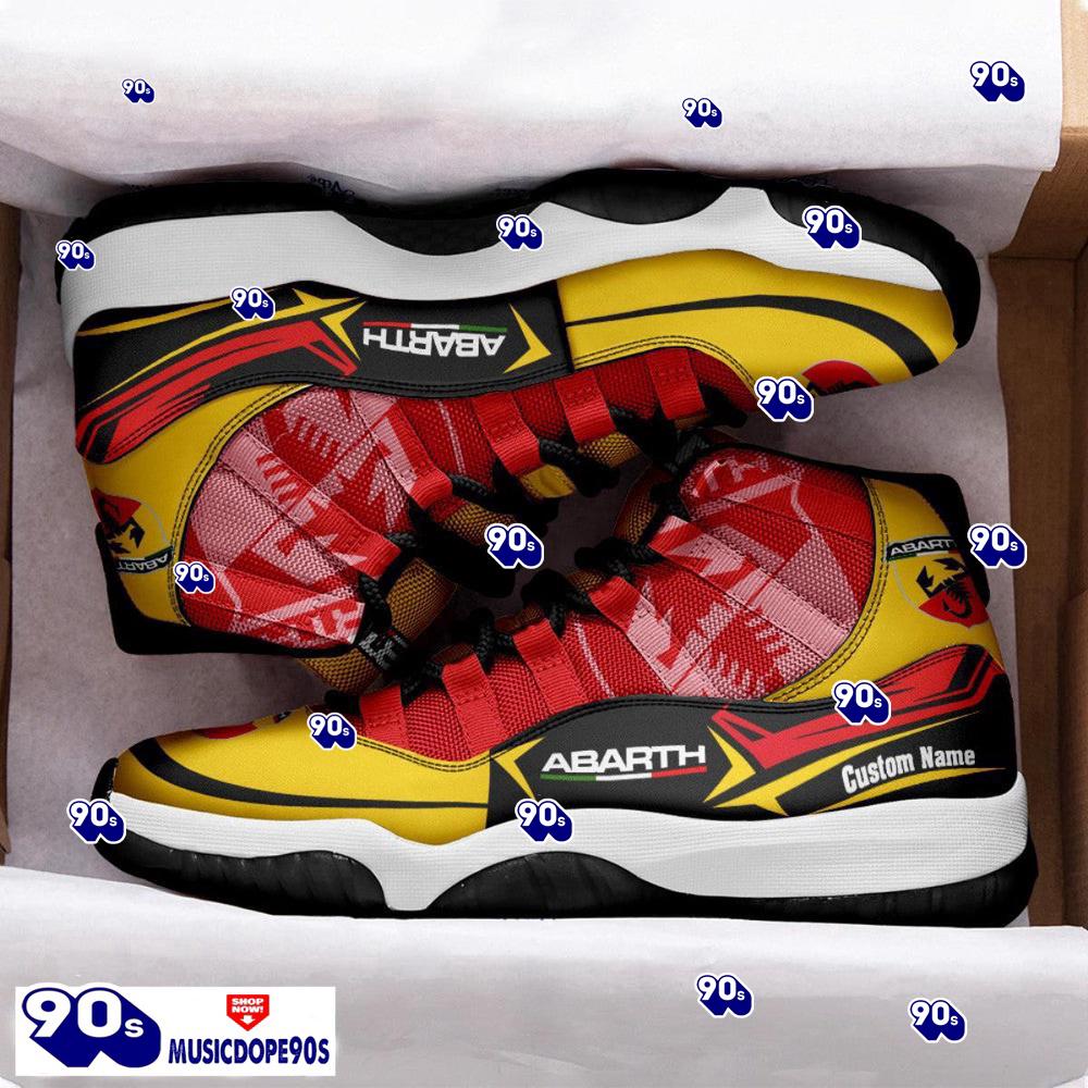 Abarth Custom Name Air Jordan 11 Sneakers Vintage Shoes Abarth Custom Name Air Jordan 11 Sneakers Vintage Shoes