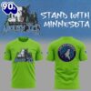 Abolish Ice Stand With Minnesota T-Shirt – Lime Green